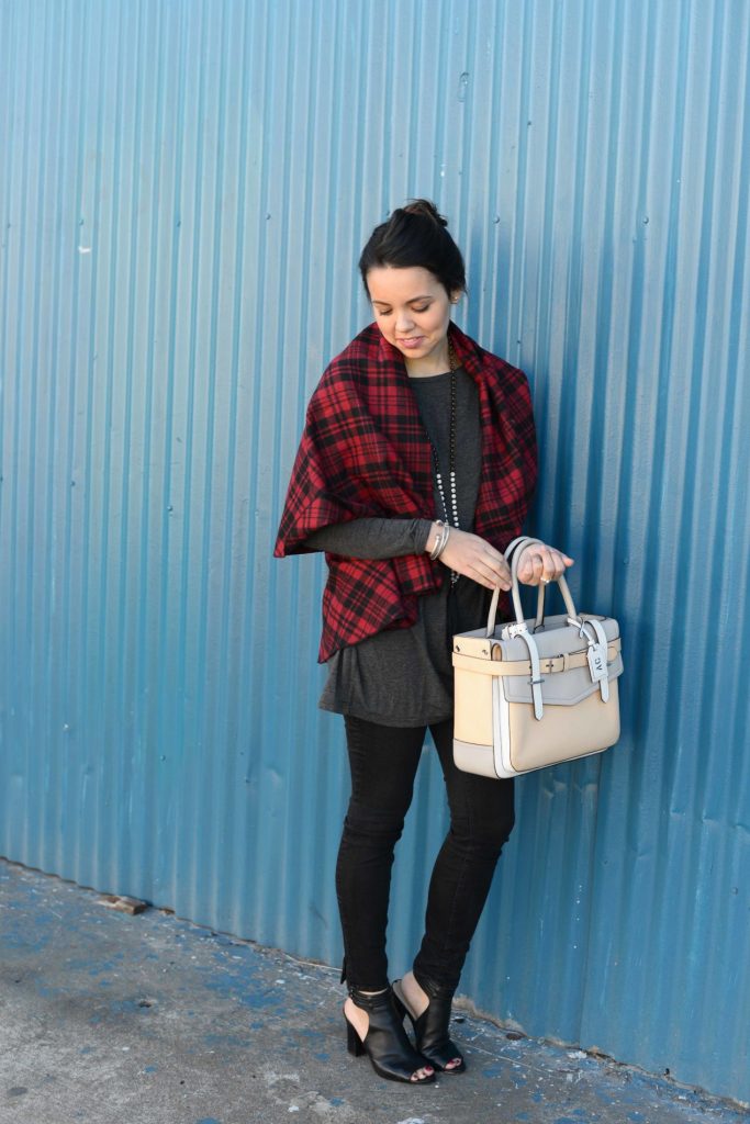 Houndstooth cape 