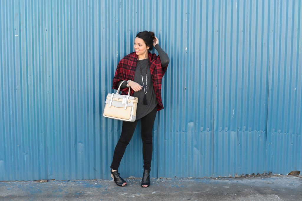 Houndstooth cape 