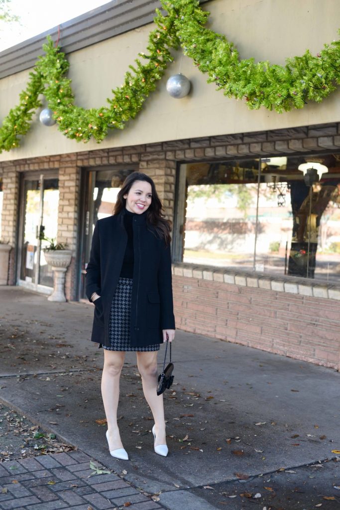 Houndstooth Skirt