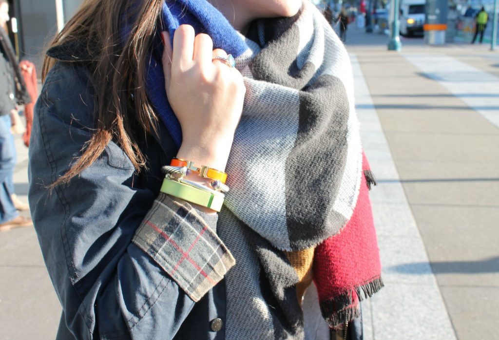 oversized colorblock scarf 