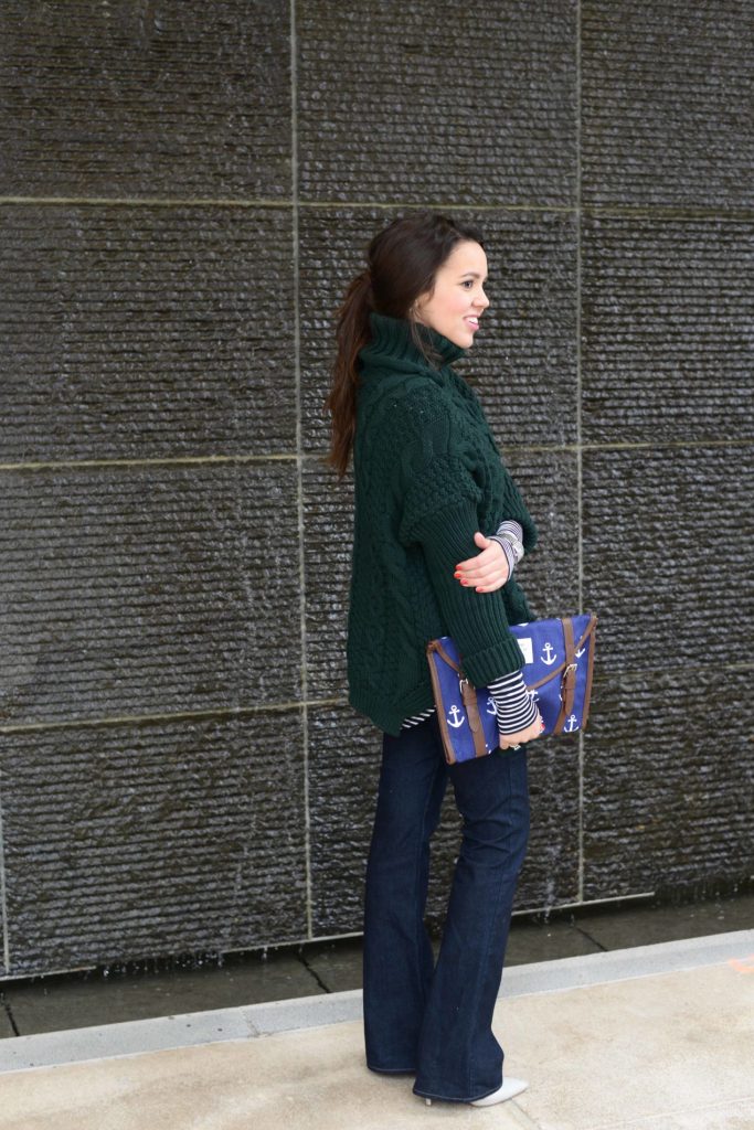 Oversized chunky knit sweater