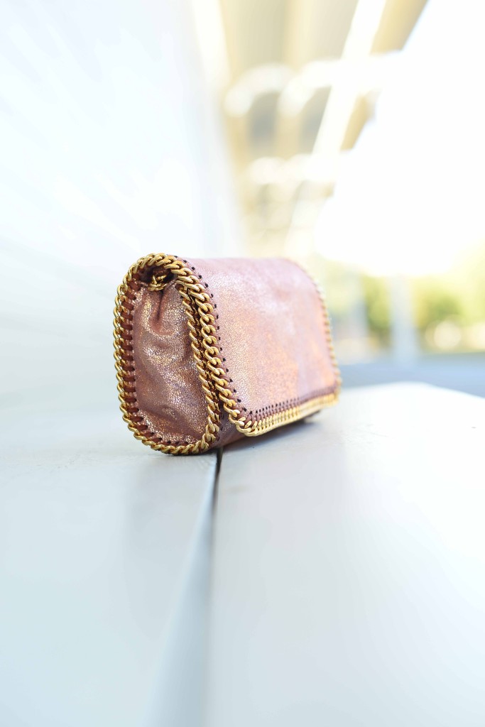 Blush pink Stella McCartney clutch