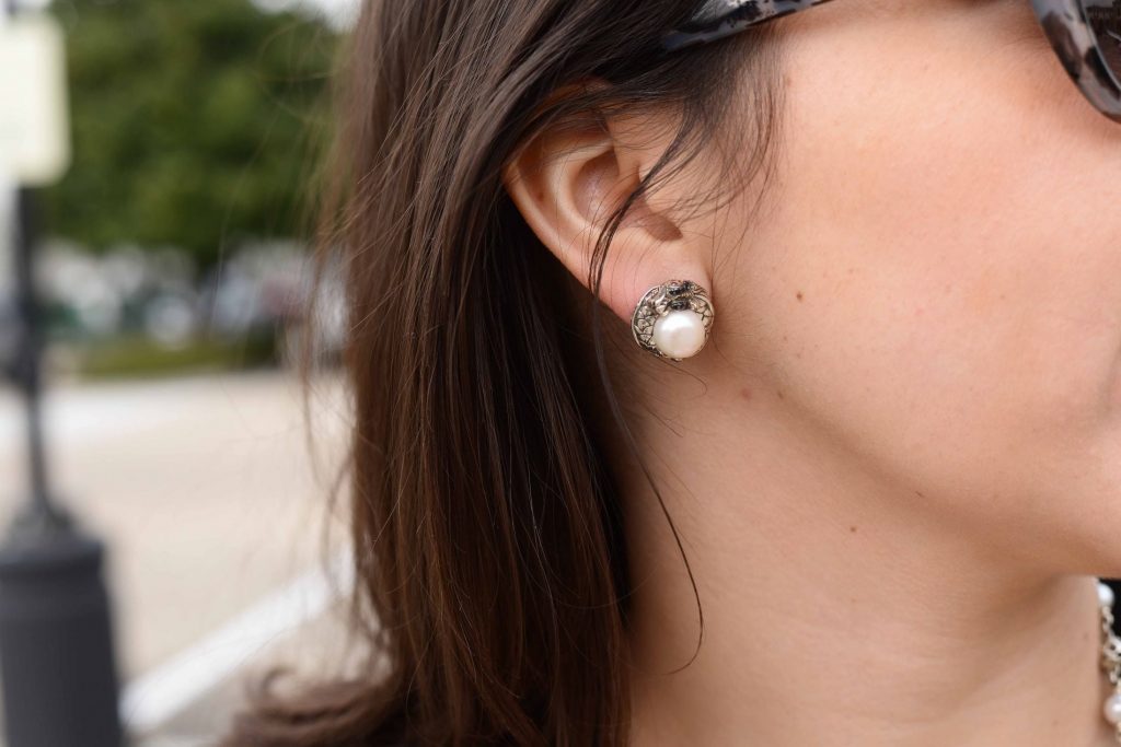 John Hardy pearl stud earrings