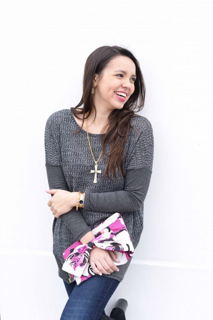 The Mint Julep Boutique - side to side zipper top