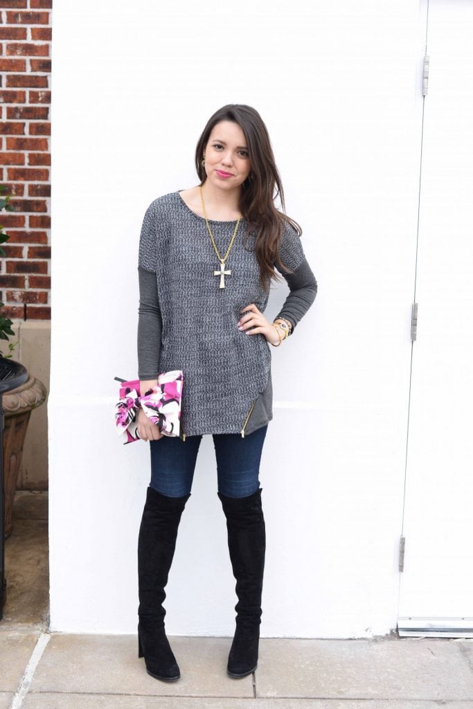 The Mint Julep Boutique - side to side zipper top