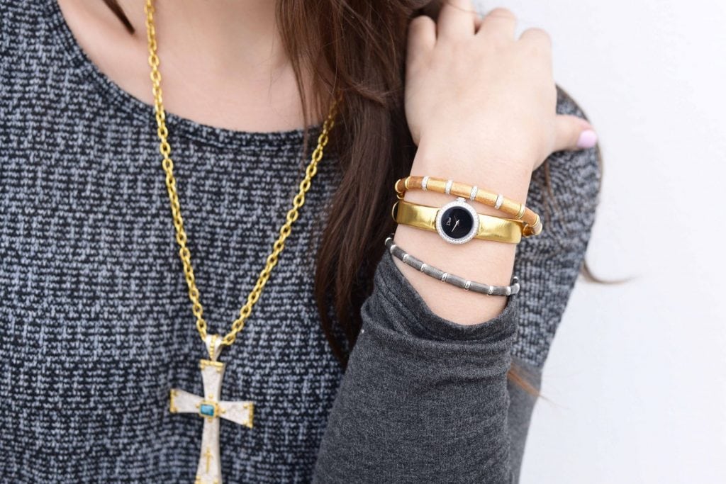 Dior 19 mm watch + The Henderson Collection bracelets