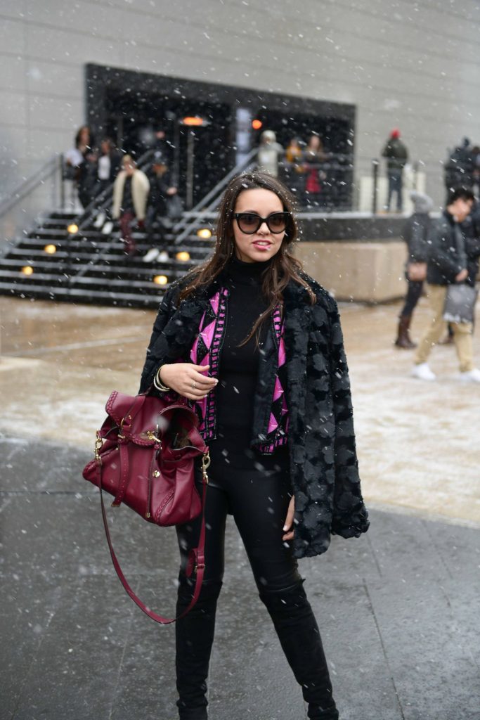 Snow at NYFW - Blogger Style