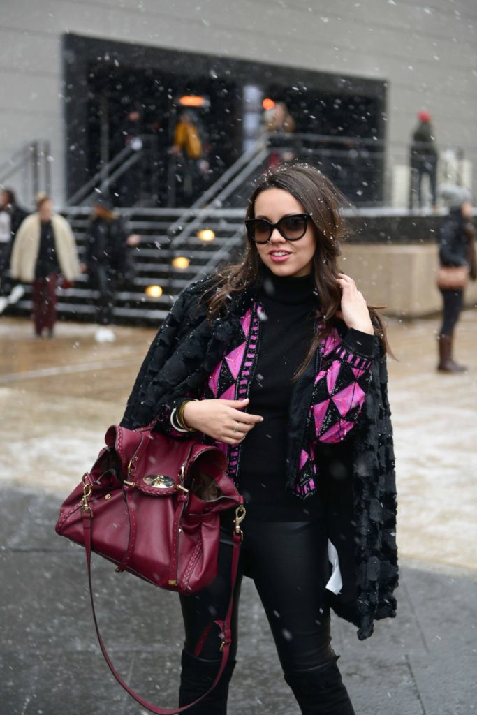 Snow at NYFW - Blogger Style