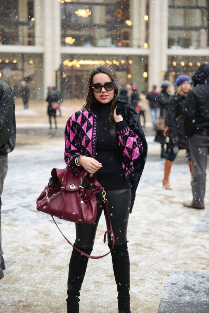Snow at NYFW - Blogger Style