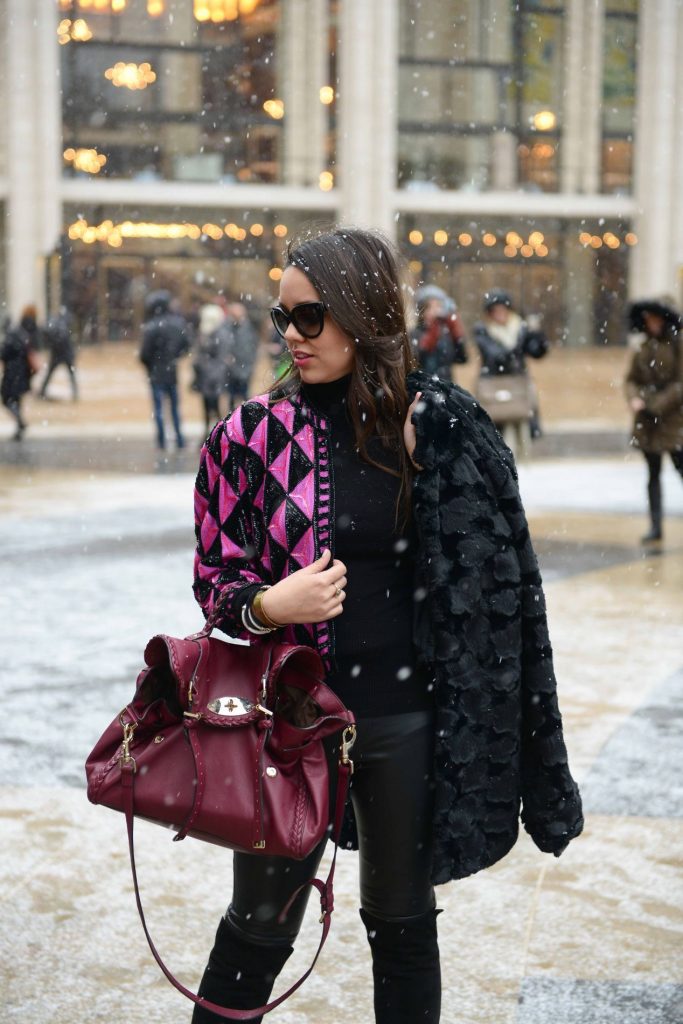 Snow at NYFW - Blogger Style