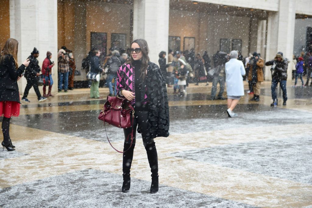 Snow at NYFW - Blogger Style