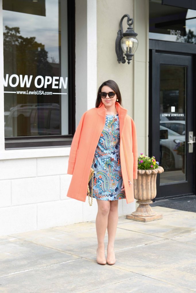 Neon Orange J.Crew Coat