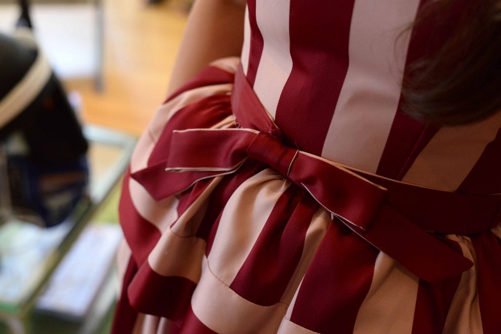 Striped gown