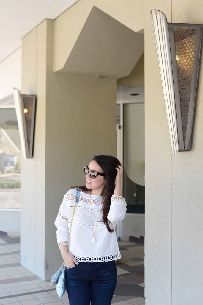 Pam & Gela Eyelet top