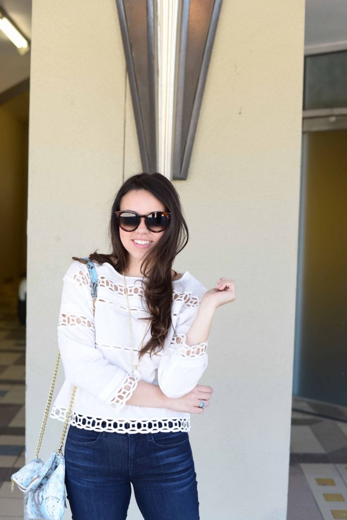 Pam & Gela Eyelet top