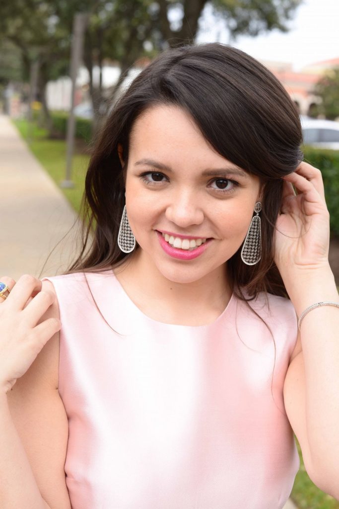 Diamond earring drops via Lewis Jewelers