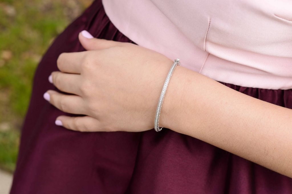 Jude Frances dainty diamond bracelet