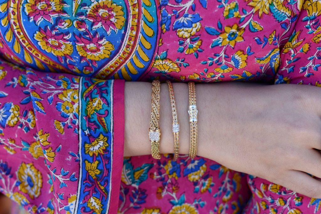 John Hardy cable gold bracelets