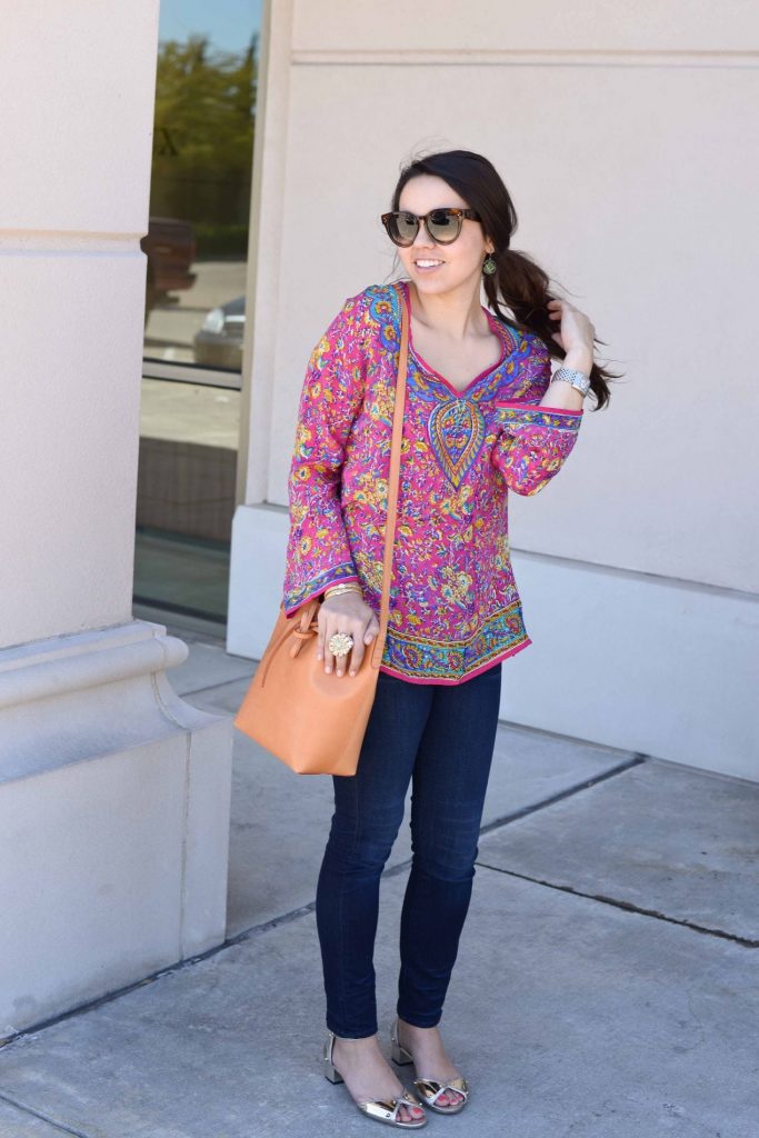 Spring tunic and jeans