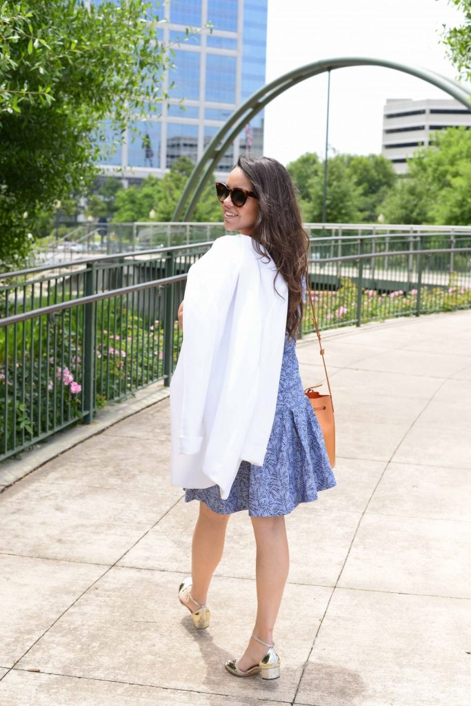 Blue + White summer outfit