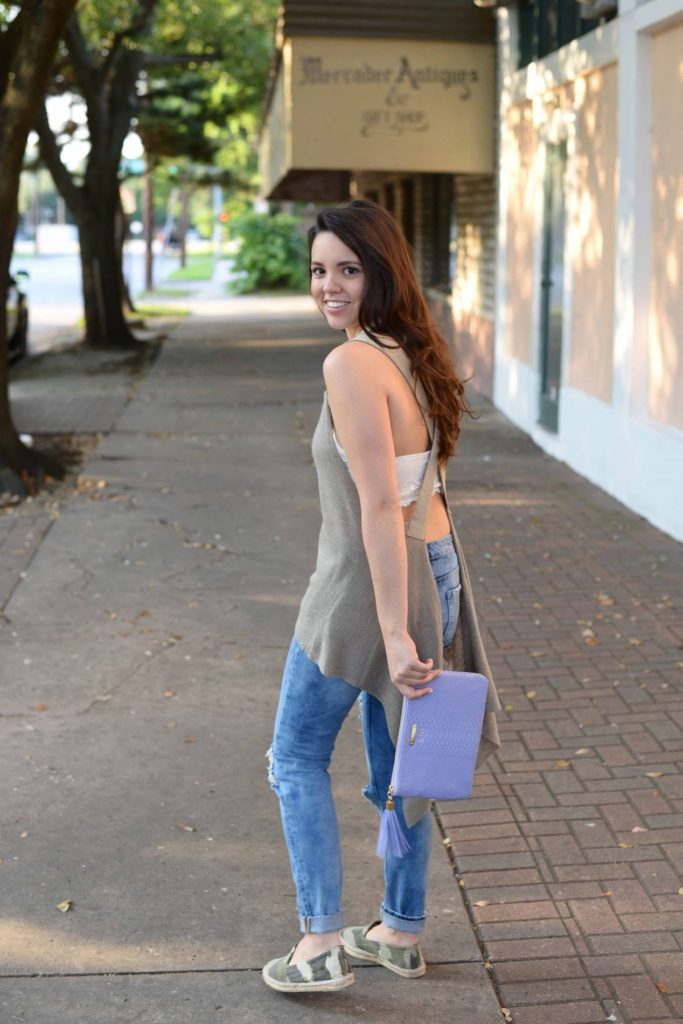 Backless sweater tank
