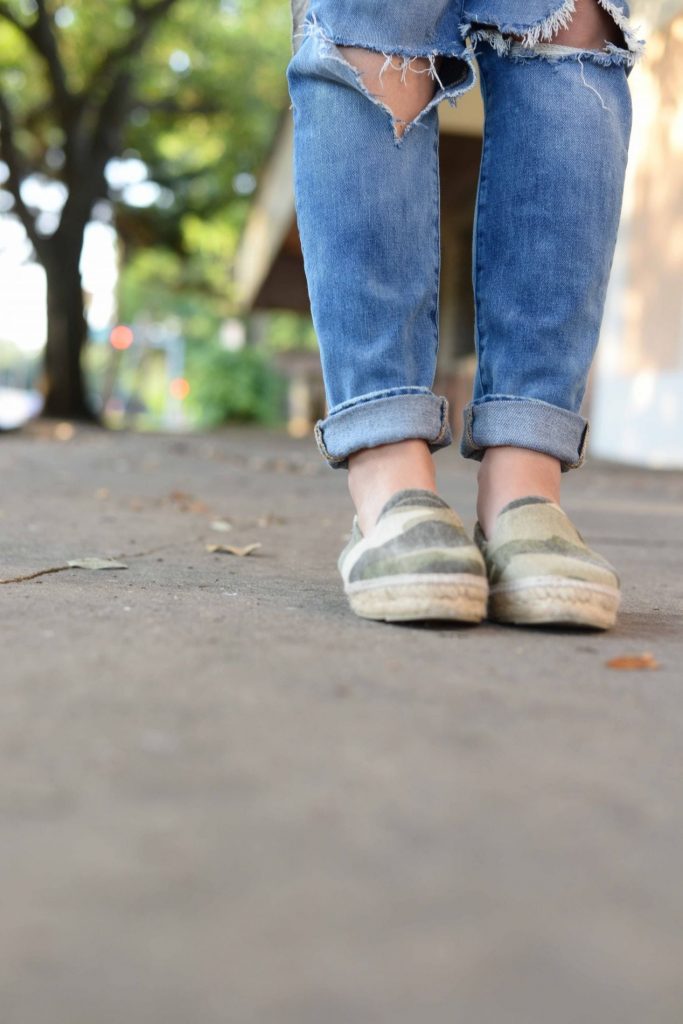 Camo Espadrille Flats