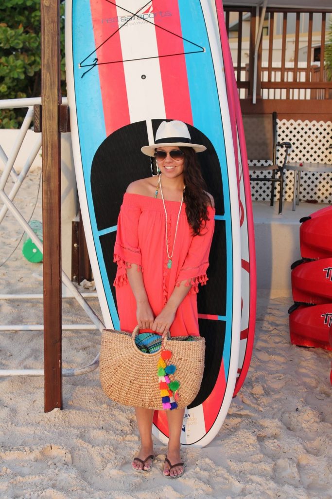 Tassel beach cover-up - Alex Carreno style blogger - Grand Cayman 