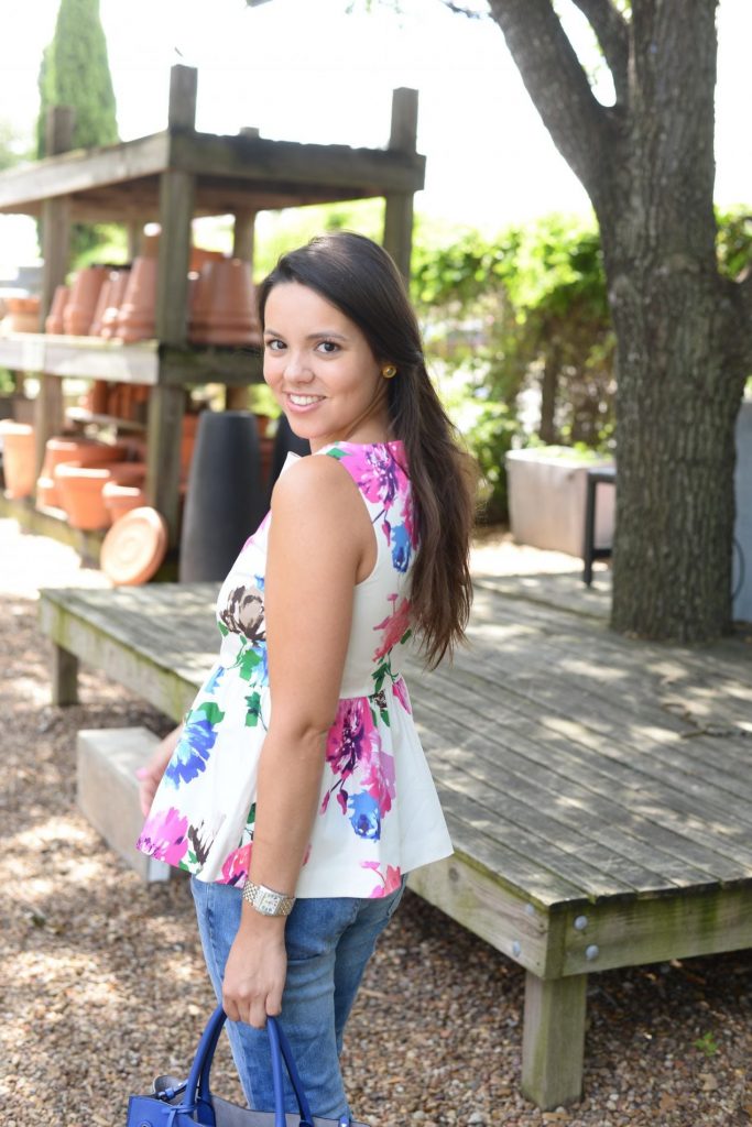 Floral Kate Spade peplum top