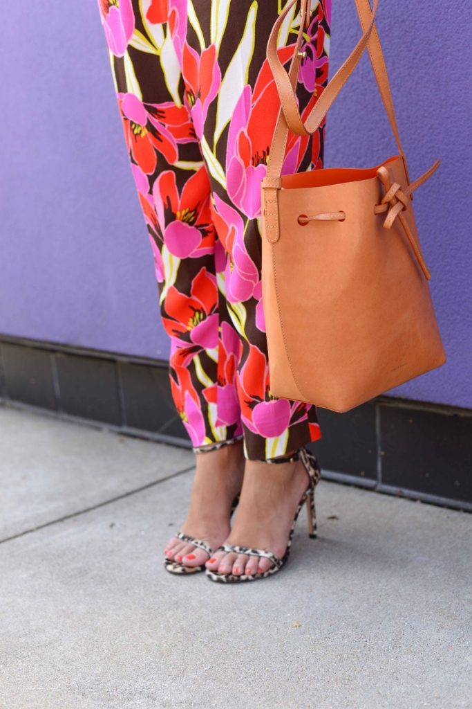 Floral Pants & Leopard heels