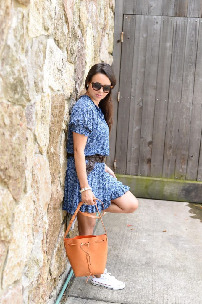Woven belt - belted dress