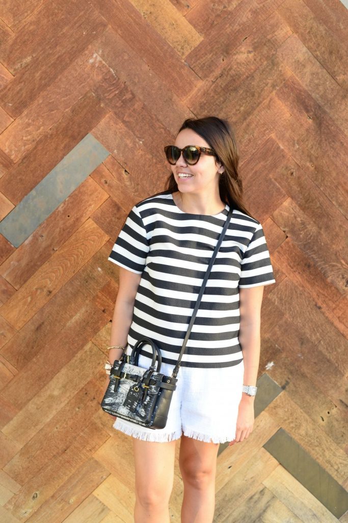 Mixing black and white patterns