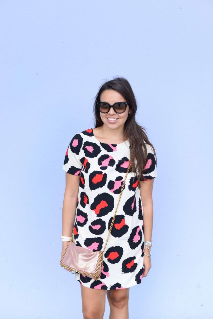 Choies leopard print shift dress