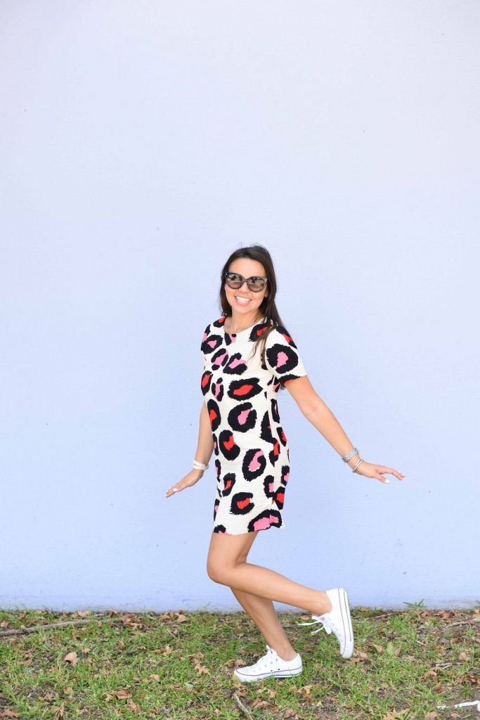 Leopard shift dress