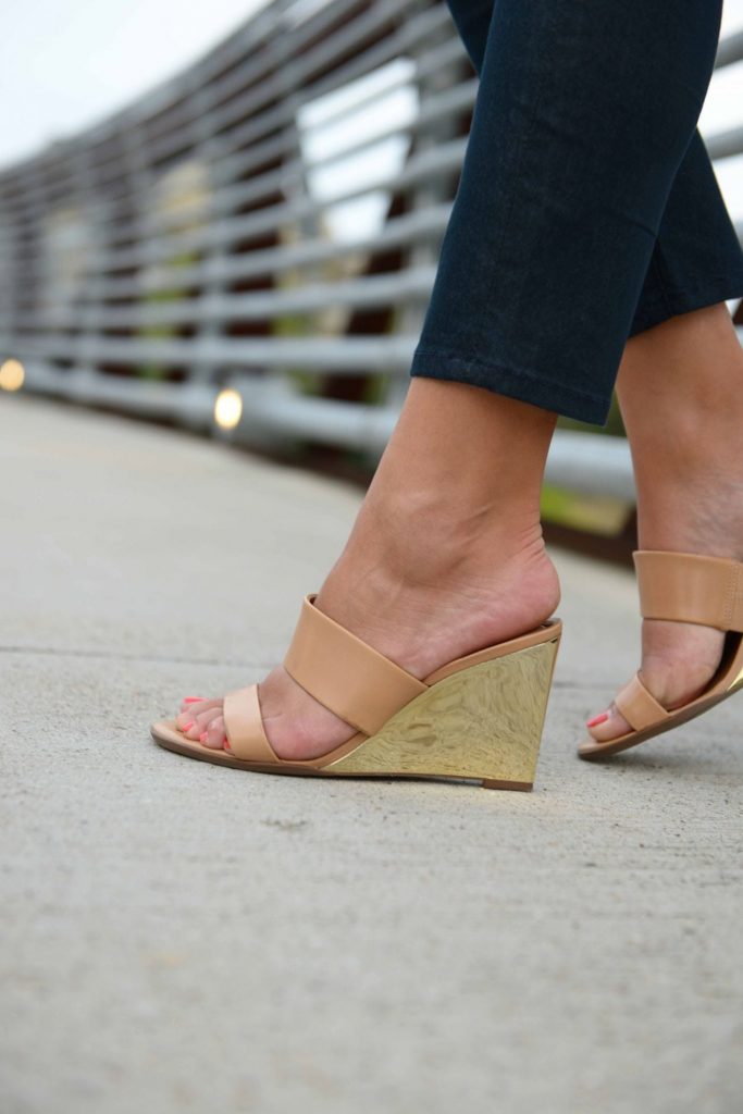 Metallic gold wedge - Kate Spade