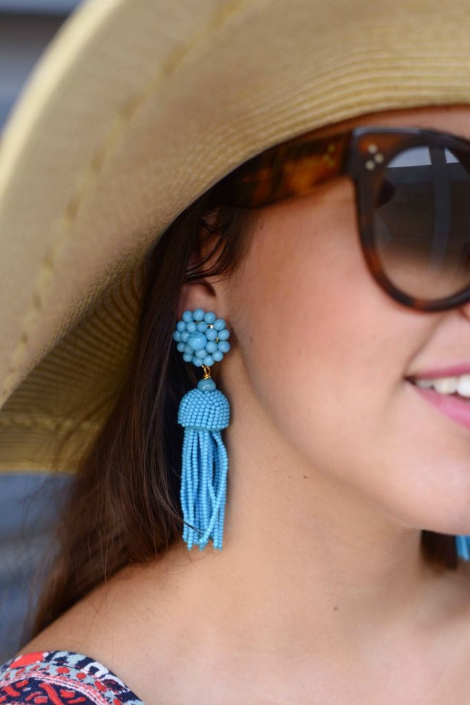 Lisi Lerch turquoise tassel earrings