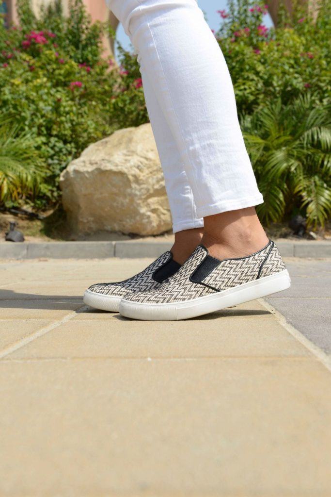 Elaine Turner Maddox Chevron slip on sneaker