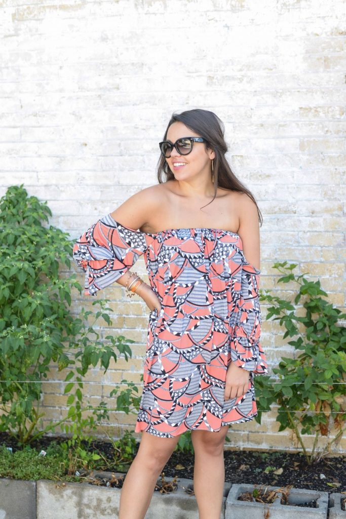 Off the Shoulder Dress - Tbags Los Angeles