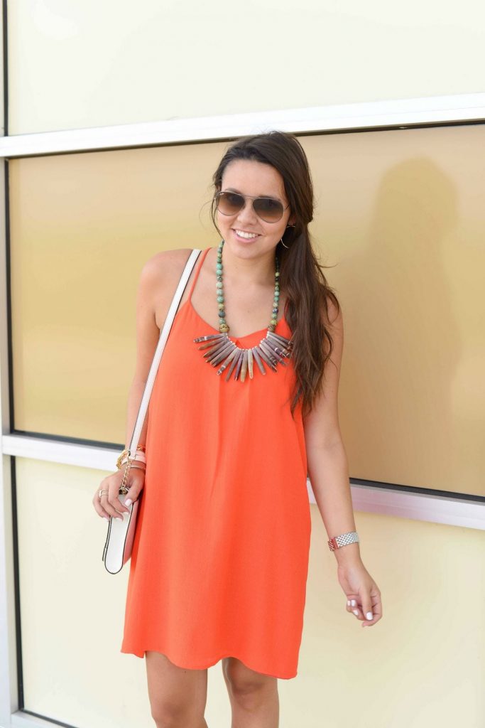 Orange crush swing dress