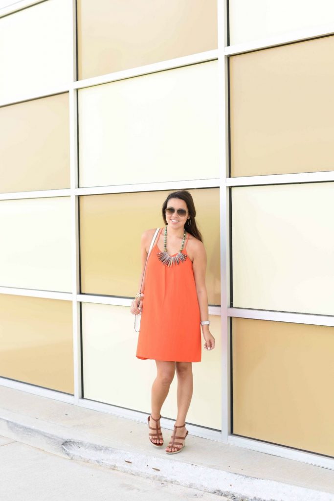Orange tank dress - Girl Wonder Life