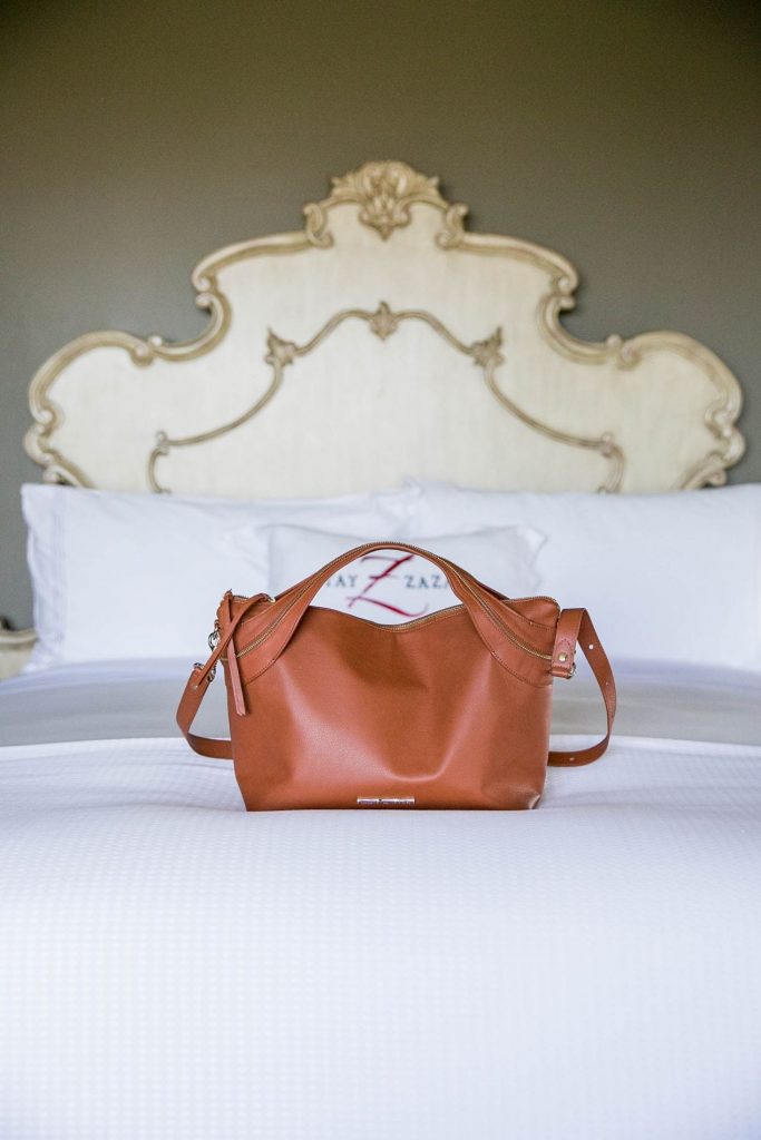 Elaine Turner cognac fall 2015 purse