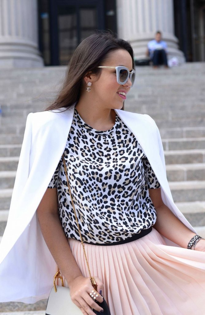 Prada Sunglasses + Alice and Olivia blazer