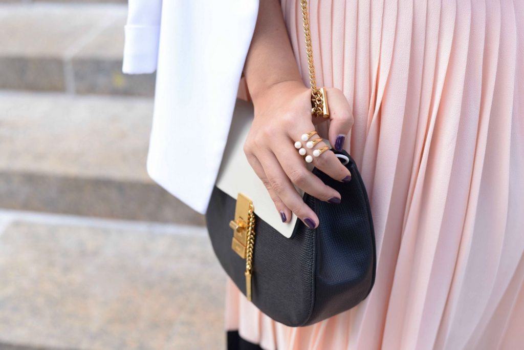 Charmed circle pearl ring