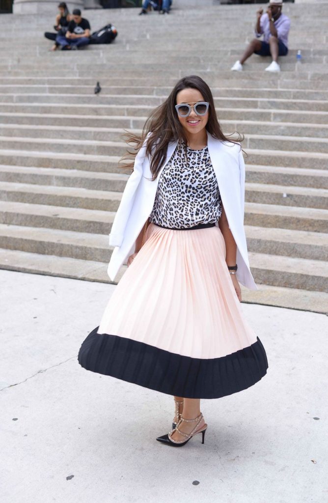 Twirling in front of NYFW - Alexandra Carreno