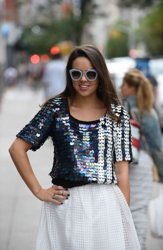 Ombre Sequin top