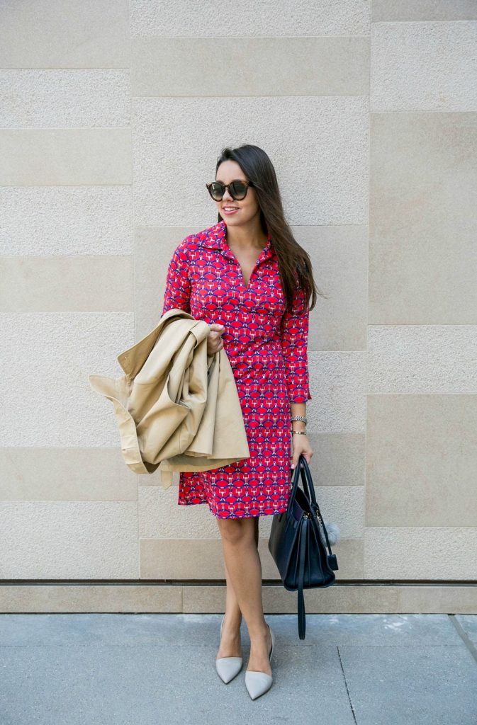 Barbara Gerwit nylon printed shirt dress