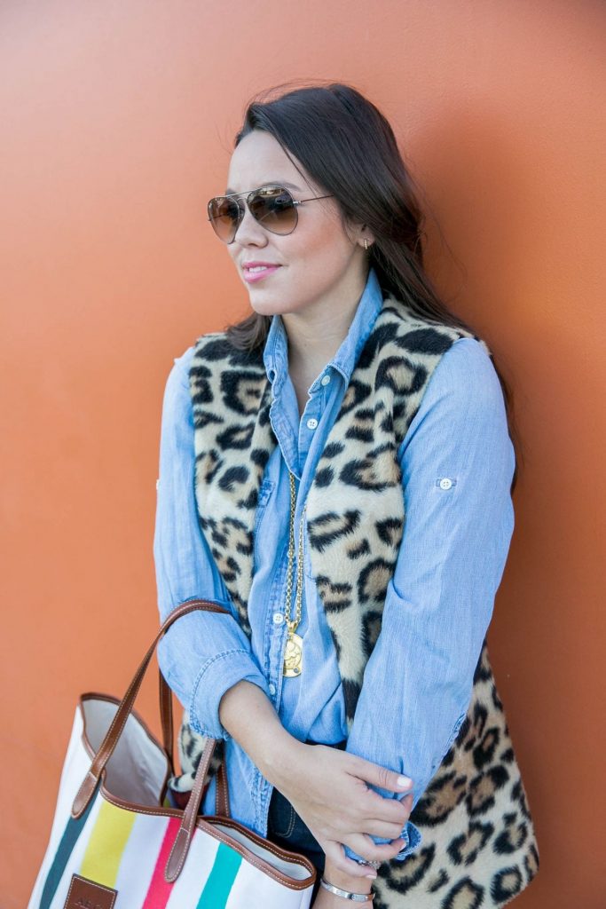 Fall denim on denim outfit