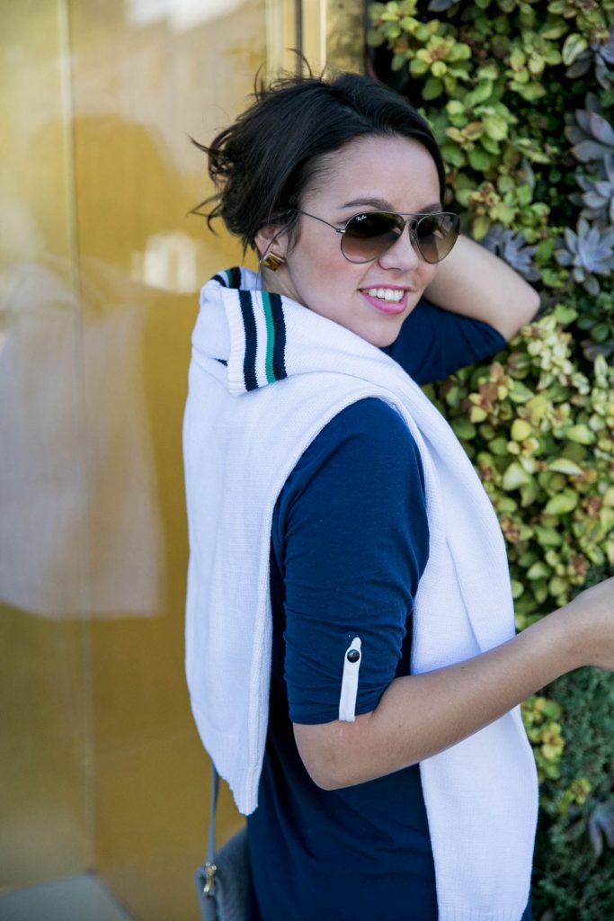 White Tennis Sweater