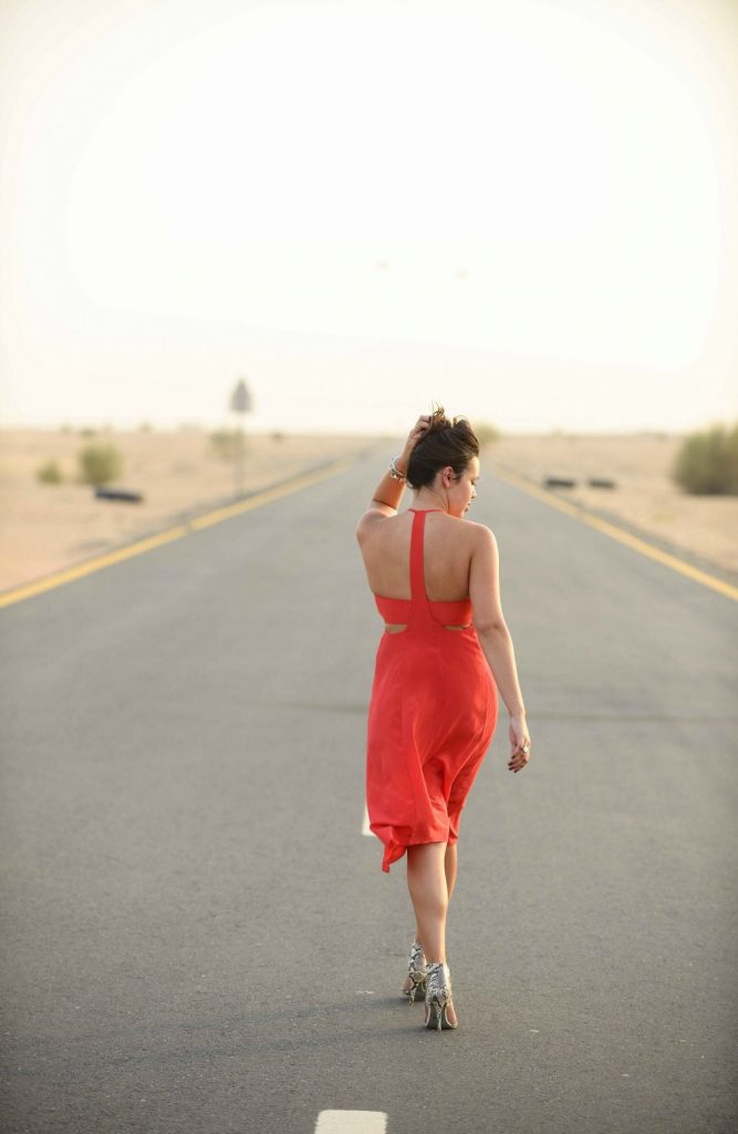 T-strap back dress