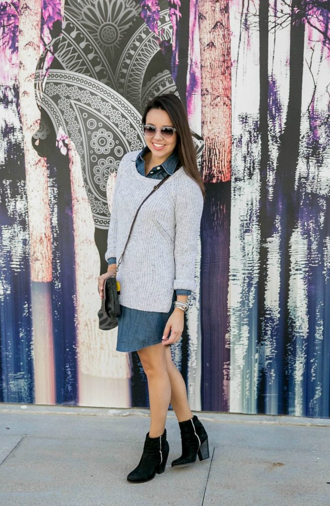 Layered with a Sweater