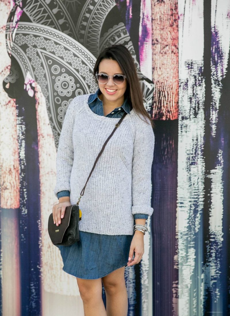 Layered with a Sweater